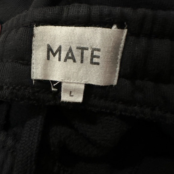 MATE the label Organic Fleece Relaxed Pocket Sweatpant in jet black size large - Picture 4 of 11